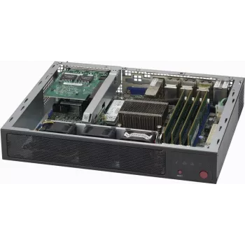 Super Micro Supermicro SCE300 - Rack - Rack-montierbar - 1U - FlexATX - Schwarz (CSE-E300)