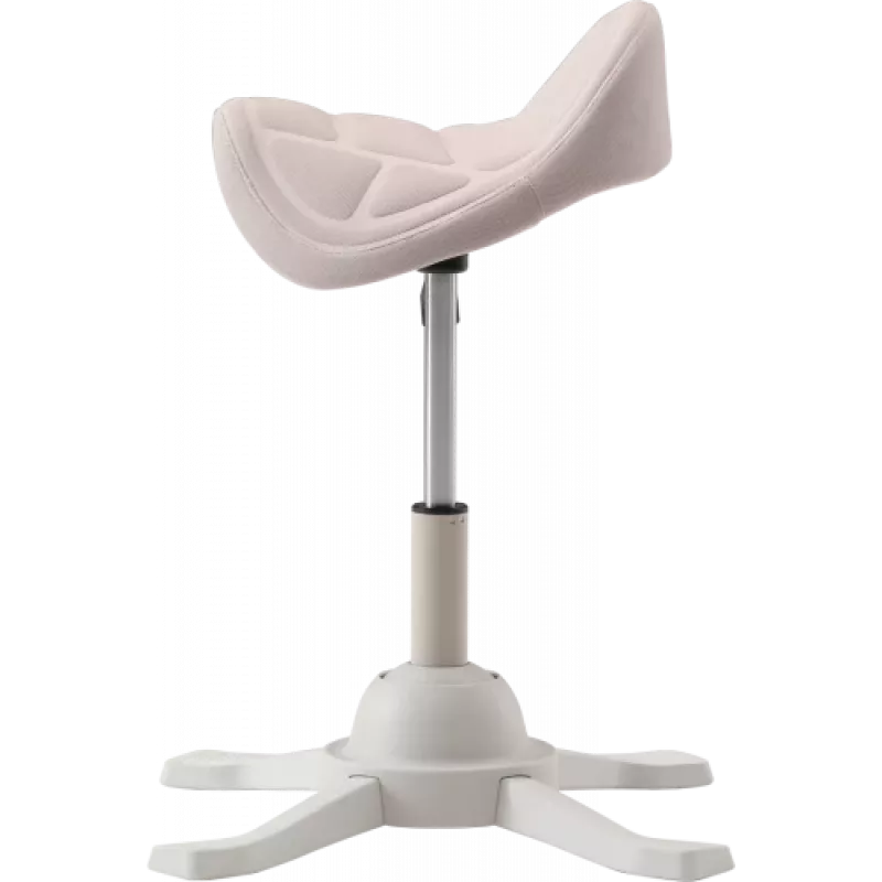 Up Up Toronto ergonomischer Balancesitz Weiß, Elfenbeinstoff, längere Gasfeder