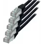 Netzwerkkabel S/CONN Cat.6 S/FTP 1 m Schwarz