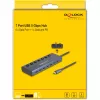 DeLOCK 63410 USB 3.2 Gen 1 Type-C Hub 5000 Mbit/s Blau