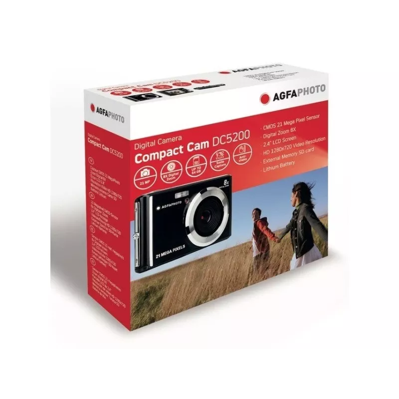 AgfaPhoto Compact DC5200 Kompaktkamera 21 MP CMOS 5616 x 3744 Pixel Blau (DC5200-BL)