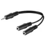 Microconnect AUDLR02 Audiokabel 0,2 m 3,5 mm 2 x 3,5 mm Schwarz