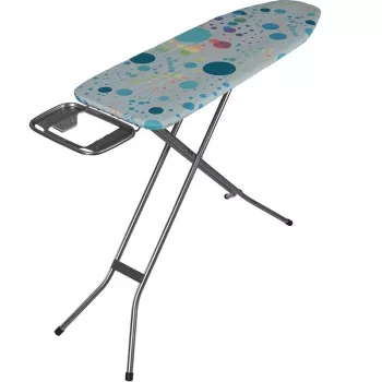 Bügelbrett in voller Größe Vileda — vollwertig Edelstahlbeine 1200×380 mm Bügelfläche Höhe 75–96 cm klappbar Bügeleisenhalter