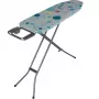 Bügelbrett in voller Größe Vileda — vollwertig Edelstahlbeine 1200×380 mm Bügelfläche Höhe 75–96 cm klappbar Bügeleisenhalter