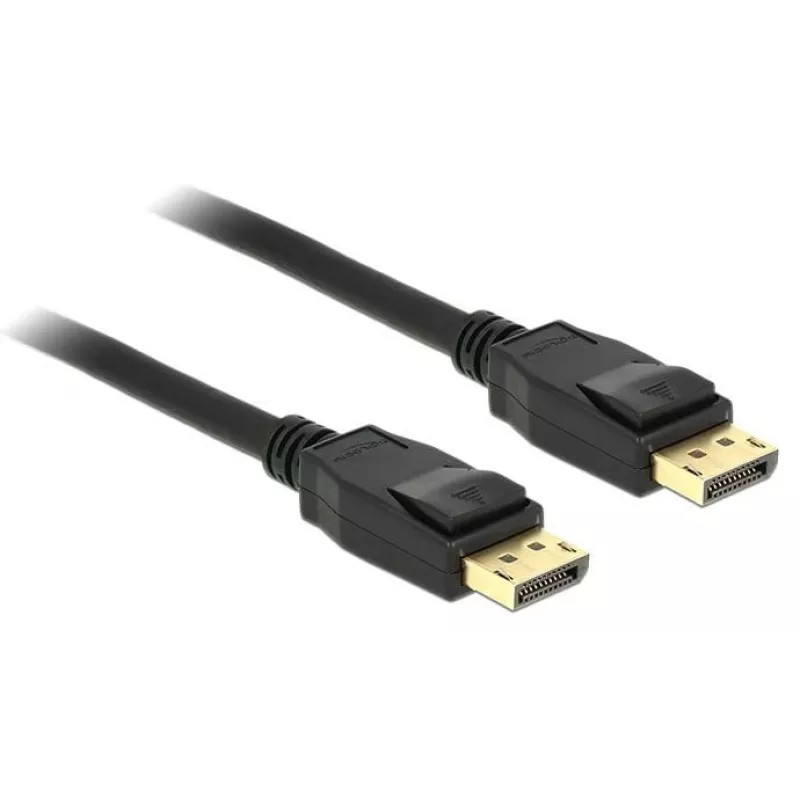 Delock - DisplayPort-Kabel - DisplayPort (M) zu DisplayPort (M) - 3 m - verriegelt - Schwarz