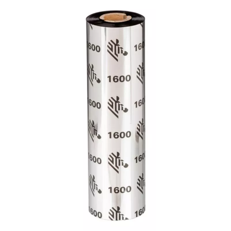 Zebra 1600 Wax Thermotransferband 450 m Schwarz