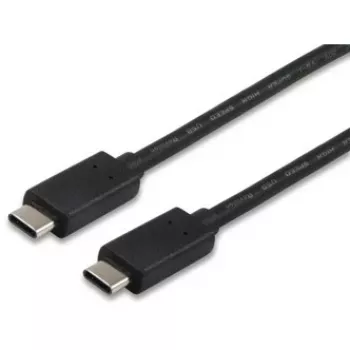 Equip USB 2.0 Type C Kabel, 1m, 1 m, USB C, USB C, USB 2.0, Male/Male, Schwarz
