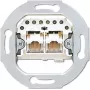 JUNG UAE 2X8 UPO 2 x RJ-45 Graue Steckdose (UAE2X8UPO)