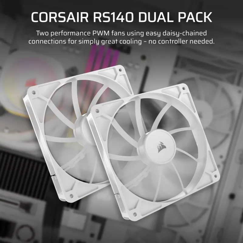 Fan Corsair RS140 14 cm Weiß 330-1700 RPM