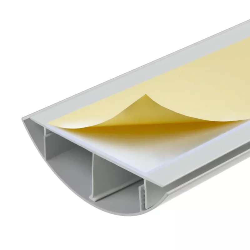 Aluminium-Kabelabdeckleiste MACLEAN MC-814 S, silber – Aufputz-Kabelkanal