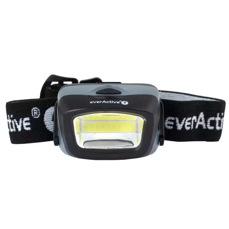 Stirnlampe everActive HL-150, Kopflampe, 150 lm, 3 W, IPX4, 3×AAA, schwarz