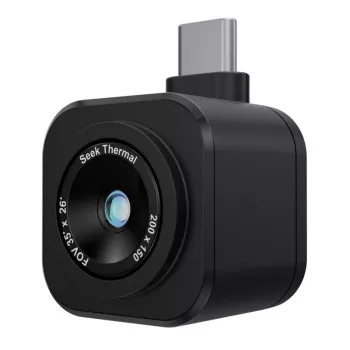Wärmebildkamera Seek Thermal CW-ABAX, 200×150 px Sensor, 25 Hz, -20–330°C Bereich, 35 mK NETD, Festfokus, Zentralpunktmessung