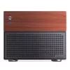 Jonsbo N4 Microtower Gehäuse Schwarz Robustes Stahl Kompaktes PC-Gehäuse
