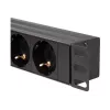 LogiLink - Stromverteilungseinheit (Rack - einbaufähig) - 3500 Watt - Eingabe, Eingang CEE 7/7 - Ausgangsanschlüsse: 8 (2 x USB, 8 x CEE 7/7) - 1U - 4