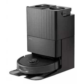 Roborock Saugroboter Qrevo C Pro Schwarz — beutellos 0,33 L, Li-Ion 5200 mAh, rund 350×96,5 mm