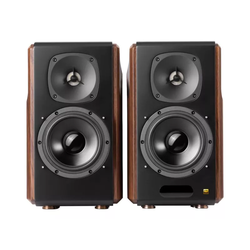 Lautsprecher Edifier S2000MKIII 2.0, 130 W RMS, Kabelgebunden & Kabellos, Schwarz/Holz