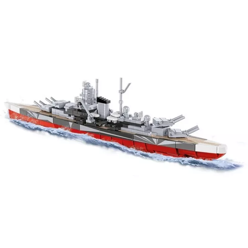 Konstruktionsset Cobi Schlachtschiff Tirpitz Modell mit 593 Teilen, maßstabsgetreu und Display-Merkmale