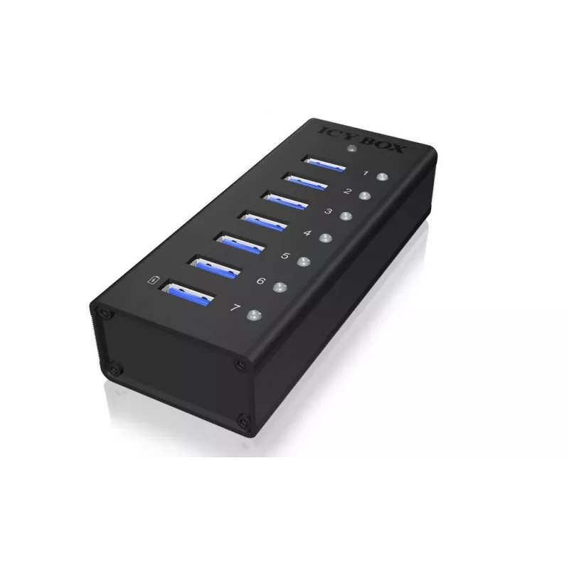 ICY BOX IB-AC618 USB 3.2 Gen 1 (3.1 Gen 1) Type-B 5000 Mbit/s Schwarz
