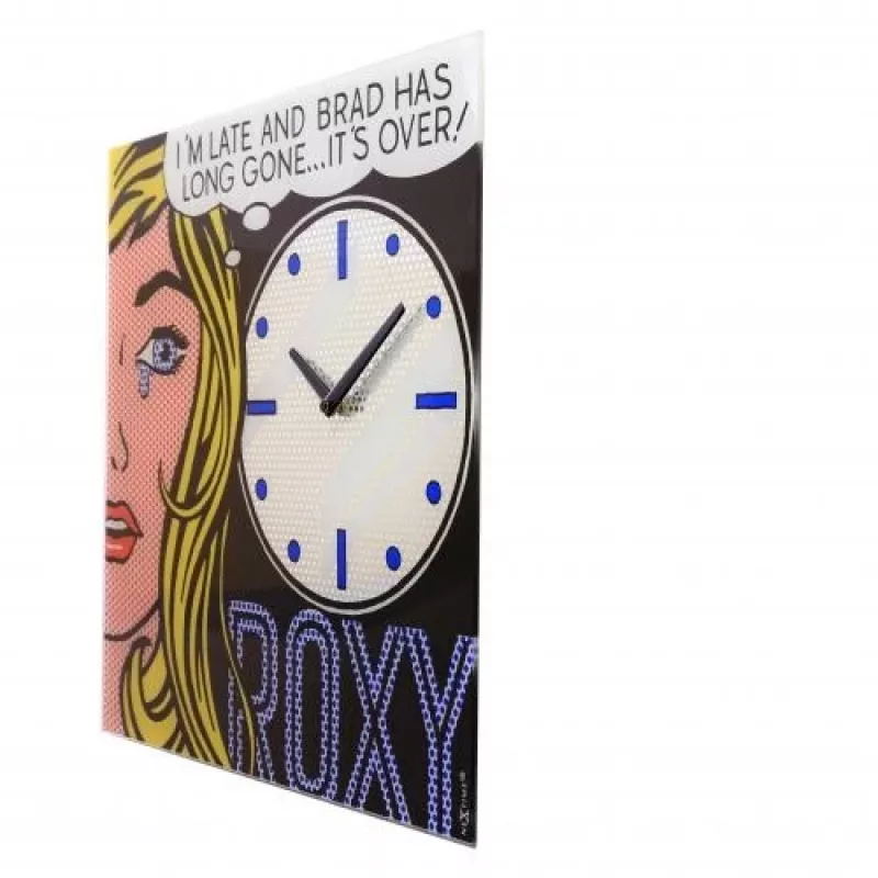 NeXtime Uhr 8153 Cinema Date, 43x43,2 cm, Wand, Schwarz/Mehrfarbig