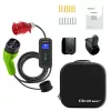 Qoltec Mobile EV Car Charger Adjustable 2in1 Type2 | 11kW | CEE 5 PIN | LCD | 3 Phasen | Tragbar | Wallbox | 5m