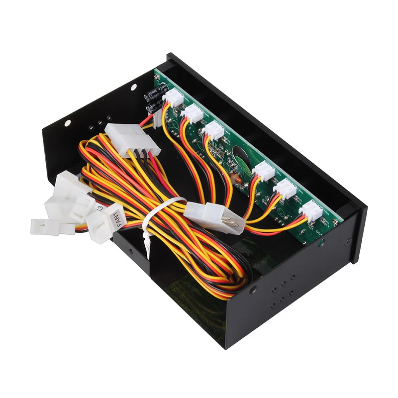 Lüftersteuerung Akasa AK-FC-08BKV2 Schwarz 6 Kanäle