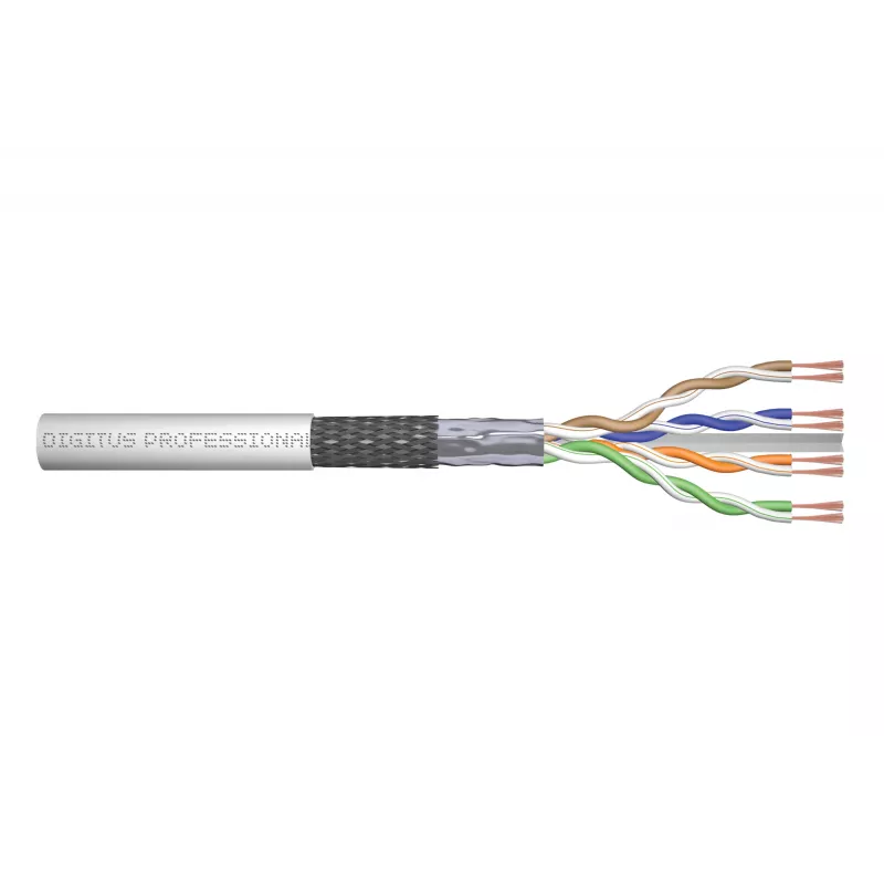 Netzwerkkabel Digitus CAT 6 SF/UTP Twisted Pair Patchkabel Rohware 305 m Grau