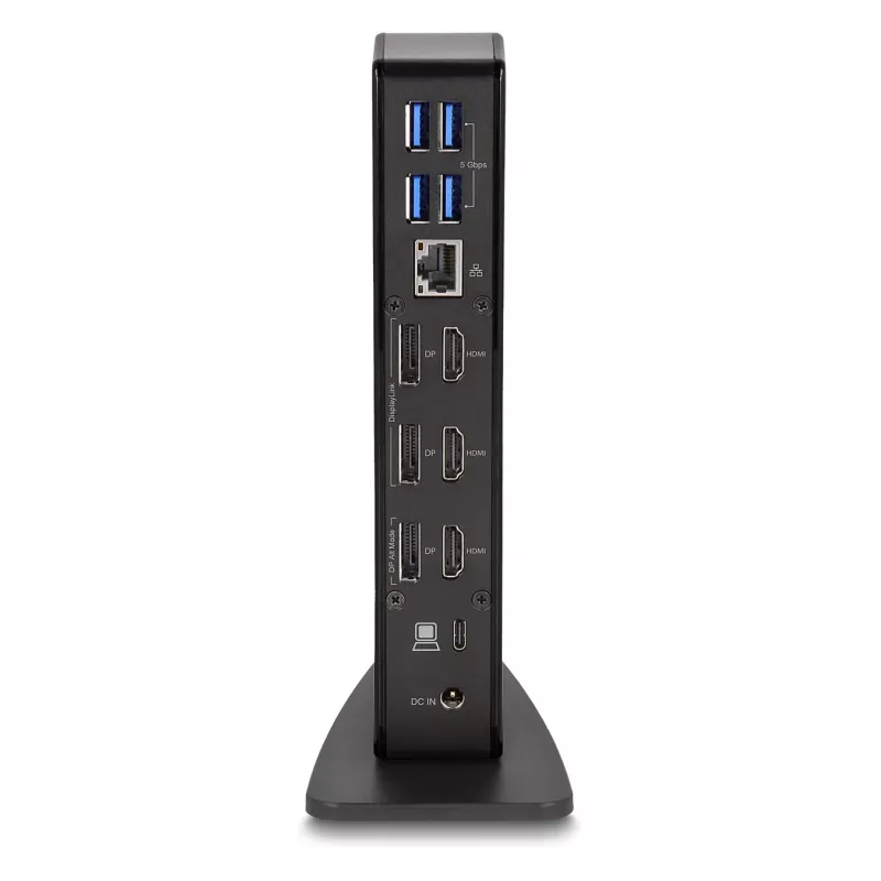 DeLOCK USB Type-C Triple Display Docking Station 4K USB Hub LAN Audio PD 96W