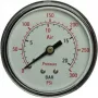 Manometer Aerotec rückseitiger Anschluss Außengewinde 1/4 Zoll Modell 9414582