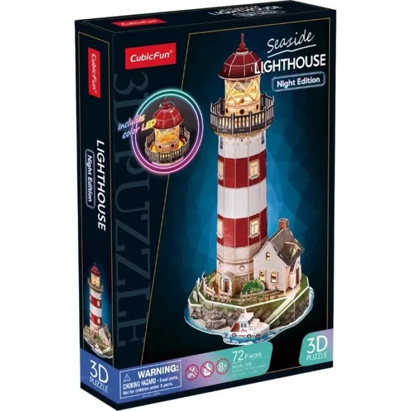 3D-Puzzle 72 Teile Laternen Nachtversion