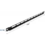 Montageset DELOCK 67459 Schwarze Metallblende mit Kabelbinderhalterungen für 19-Zoll-Rack 0,5HE