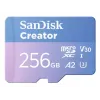 SanDisk Creator MicroSD-Speicherkarte 256 GB, hohe Übertragungsgeschwindigkeiten bis zu 190 MB/s