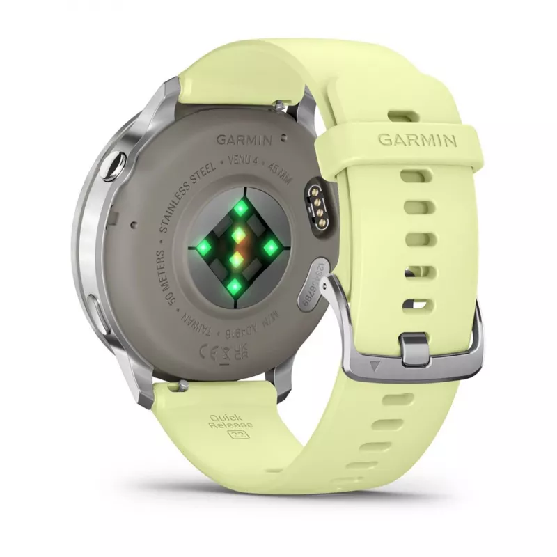 Garmin Venu 010-03014-02 Smartwatch / Sportuhr 3,56 cm (1,4 inch) AMOLED 45 mm Digital 454 x 454 Pixel Touchscreen Silber Wi-Fi GPS (Satellit)