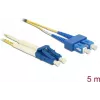 Glasfaserkabel DeLOCK 84802 2x LC 2x SC OS2 5 m Gelb