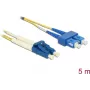 Glasfaserkabel DeLOCK 84802 2x LC 2x SC OS2 5 m Gelb