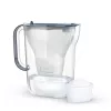 BRITA Style Essential 2,4 L Wasserfilter-Kanne Graphit — Kanne mit MAXTRA-Kartusche, Smart Light, 1,4 L gefiltertes Fassungsvermögen