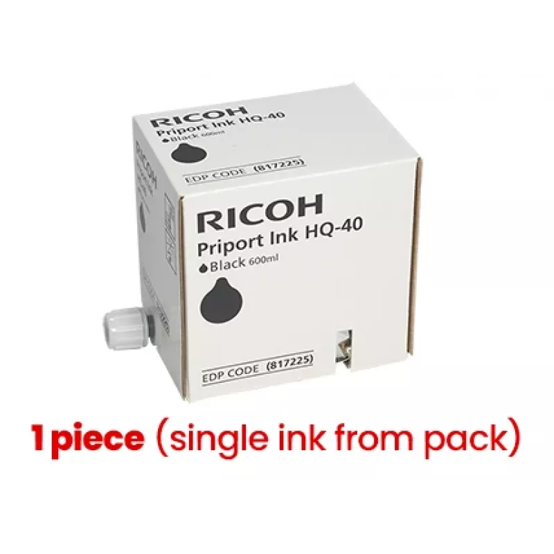 Ricoh Priport HQ-40 (817225) Tintenpatrone, Schwarz (1 Stück)