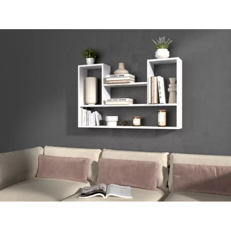 BILBAO 4P hanging rack 100x16x60 cm, Weiß