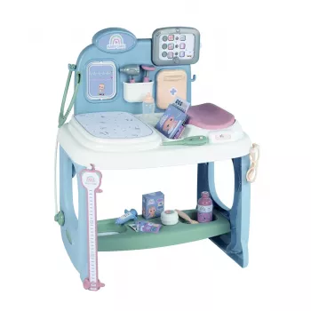 Smoby Baby Care Center Modell 2024 240305 mit Zubehör und interaktiven Funktionen