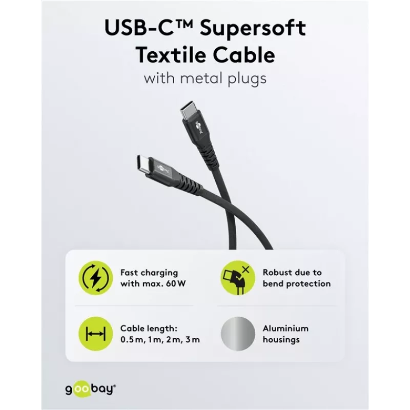 Goobay 73953 USB-Kabel Schwarz