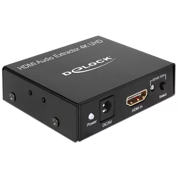 HDMI Stereo / 5.1 Kanal Audio-Extractor 4K, Adapter schwarz