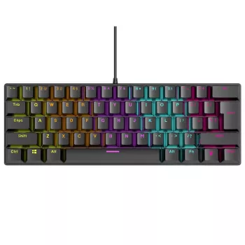 Mechanische Tastatur RAMPAGE PLOWER K60 mit Blue-Switches und RGB-Hintergrundbeleuchtung