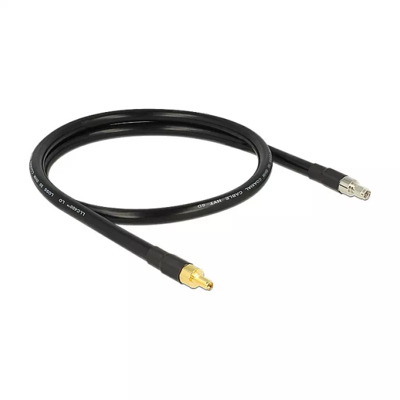 Koaxialkabel DeLOCK 1m SMA/SMA CFD400 LLC400 Schwarz