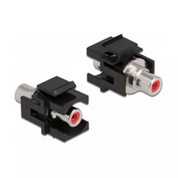 Keystone-Modul DeLOCK 86741 Abgewinkelt Schwarz Cinch