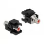Keystone-Modul DeLOCK 86741 Abgewinkelt Schwarz Cinch