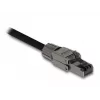 Netzwerkkabel DeLOCK RJ45 Stecker Cat.8.1 STP werkzeugfrei Schwarz