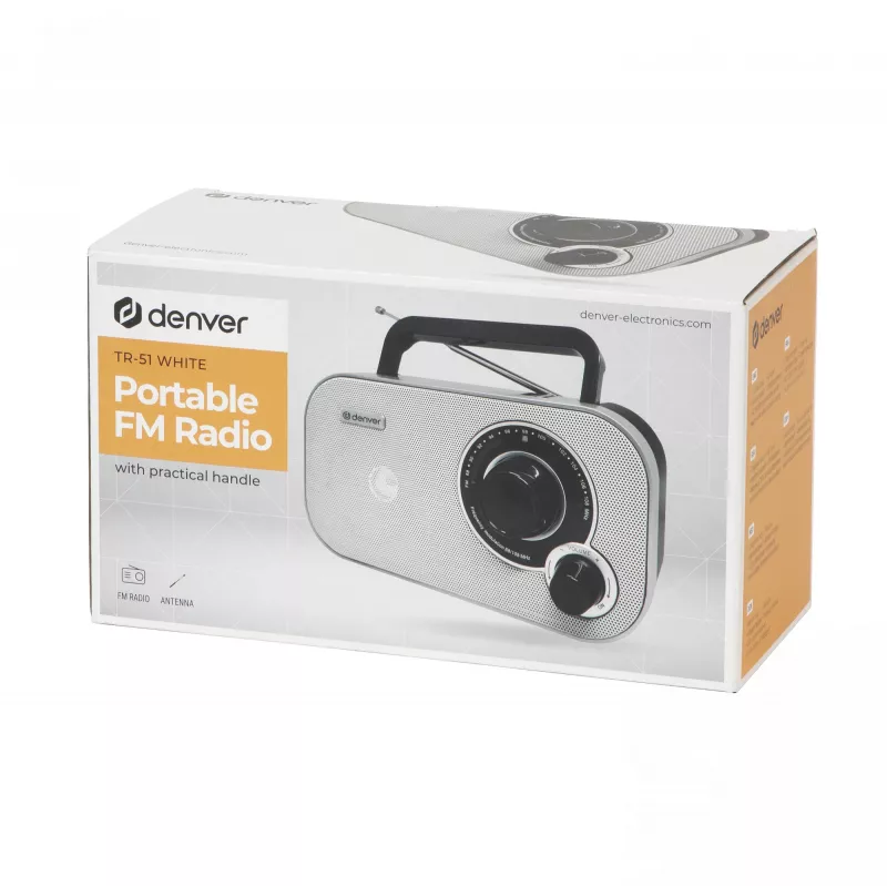 DENVER TR-51WHITE privates Radio Schwarz Weiß