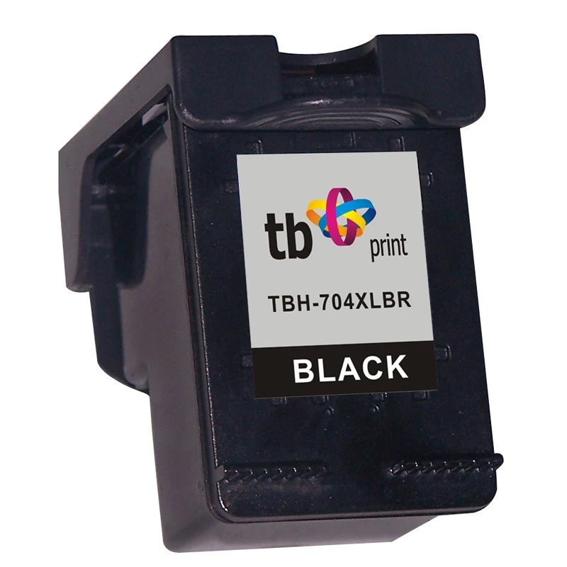 Ink für HP DJ IA 2060 Schwarz wiederaufbereitet XL TBH-704XLBR (HP No. 704 CN692AE)