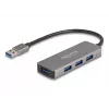 DeLOCK 63171 USB Hub 3.2 Gen 1 Type-A 5000 Mbit/s Grau