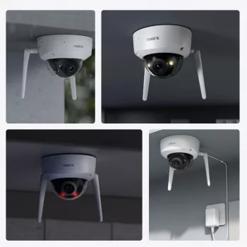 Reolink | 4K Ultra HD IK10 Vandal-Proof Kamera | W437 | Dome | 8 MP | 2,7-13,5 mm | IP67 | H.265 | Micro SD, max. 256 GB