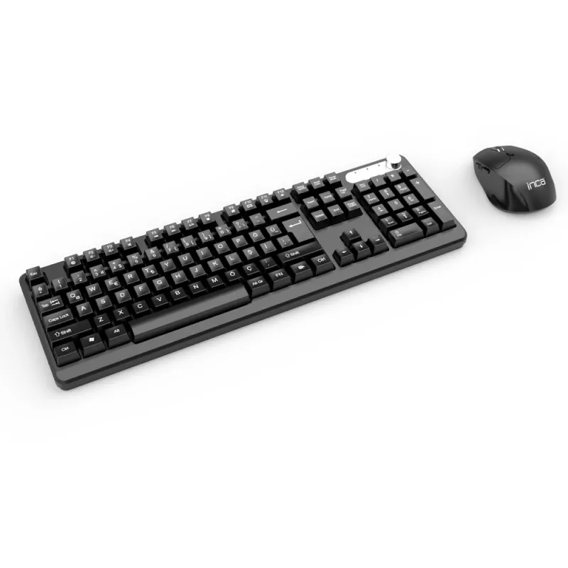 Inca IWS-549U Tastatur Maus enthalten Office RF Wireless USB QWERTY Türkisch Schwarz